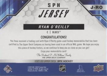 2021-22 SPx - SPx Jerseys #J-RO Ryan O'Reilly Back