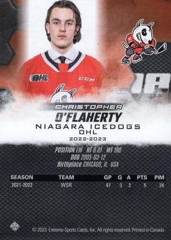 2022-23 Extreme Niagara IceDogs (OHL) #NNO Christopher O'Flaherty Back