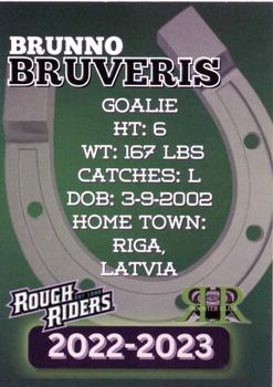 2022-23 Cedar Rapids RoughRiders (USHL) #NNO Bruno Bruveris Back
