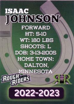 2022-23 Cedar Rapids RoughRiders (USHL) #NNO Isaac Johnson Back