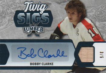 2021-22 Leaf Lumber - Twig Sigs Navy Blue #TS-BC1 Bobby Clarke Front