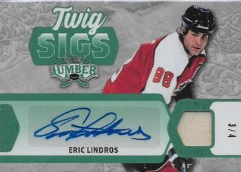 2021-22 Leaf Lumber - Twig Sigs Emerald #TS-EL1 Eric Lindros Front