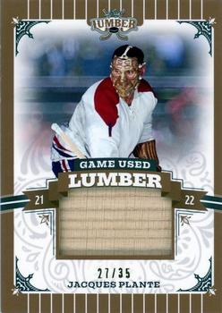 2021-22 Leaf Lumber - Game Used Lumber Bronze #GUL-JP1 Jacques Plante Front