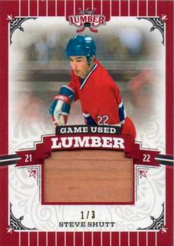 2021-22 Leaf Lumber - Game Used Lumber Red #GUL-SS1 Steve Shutt Front