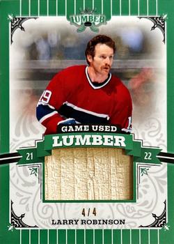 2021-22 Leaf Lumber - Game Used Lumber Emerald #GUL-LR2 Larry Robinson Front