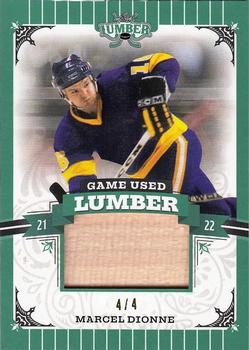 2021-22 Leaf Lumber - Game Used Lumber Emerald #GUL-MD1 Marcel Dionne Front