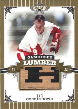 2021-22 Leaf Lumber - Game Used Lumber Gold #GUL-GH1 Gordie Howe Front
