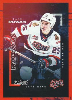 2022-23 Regina Pats (WHL) #NNO Zane Rowan Front