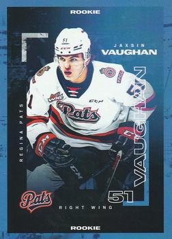 2022-23 Regina Pats (WHL) #NNO Jaxsin Vaughan Front