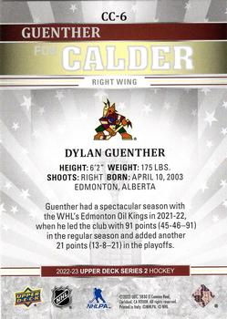 2022-23 Upper Deck - Calder Candidates #CC-6 Dylan Guenther Back