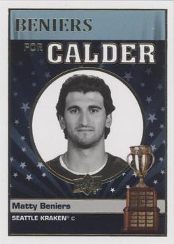 2022-23 Upper Deck - Calder Candidates Gold #CC-1 Matty Beniers Front