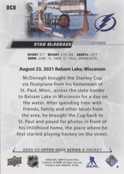 2022-23 Upper Deck - Day With The Cup #DC8 Ryan McDonagh Back