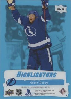 2022-23 Upper Deck - Highlighters #HL-23 Corey Perry Back