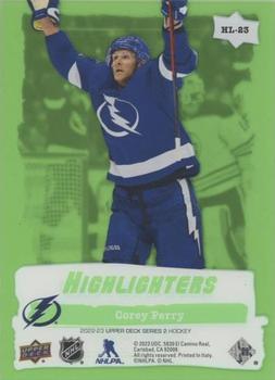 2022-23 Upper Deck - Highlighters Green #HL-23 Corey Perry Back