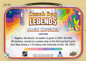 2022-23 Upper Deck - Lunch Box Legends #LB-25 Jack Hughes Back