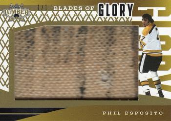 2021-22 Leaf Lumber - Blades of Glory Gold #BG-35 Phil Esposito Front