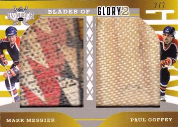 2021-22 Leaf Lumber - Blades of Glory 2 Silver #BG2-3 Mark Messier / Paul Coffey Front