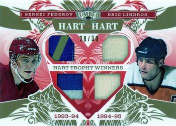 2021-22 Leaf Lumber - Hart to Hart Bronze #HH-11 Sergei Fedorov / Eric Lindros Front