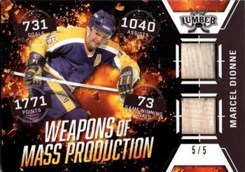 2021-22 Leaf Lumber - Weapons of Mass Production Pewter #WMP-10 Marcel Dionne Front