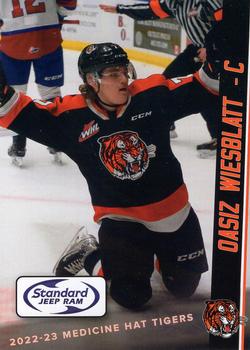 2022-23 Medicine Hat Tigers (WHL) #NNO Oasiz Wiesblatt Front