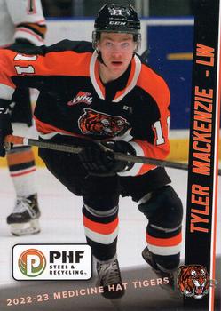 2022-23 Medicine Hat Tigers (WHL) #NNO Tyler MacKenzie Front