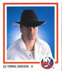 1986-87 New York Islanders #NNO Tomas Jonsson Front