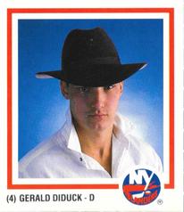 1986-87 New York Islanders #NNO Gerald Diduck Front