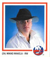 1986-87 New York Islanders #NNO Mikko Makela Front