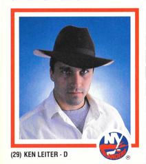 1986-87 New York Islanders #NNO Ken Leiter Front