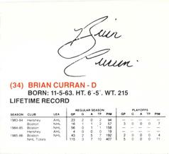 (CI) Brian Curran Hockey Card 1988-89 Toronto Maple Leafs Play  26 Brian Curran : Collectibles & Fine Art