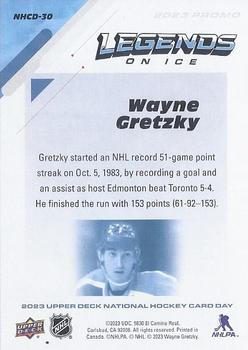 2023 Upper Deck National Hockey Card Day #NHCD-30 Wayne Gretzky Back