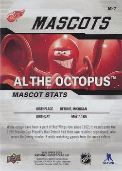 2023 Upper Deck National Hockey Card Day - Mascots #M-7 Al the Octopus Back