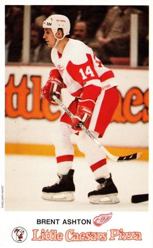 1986-87 Little Caesars Detroit Red Wings #NNO Brent Ashton Front