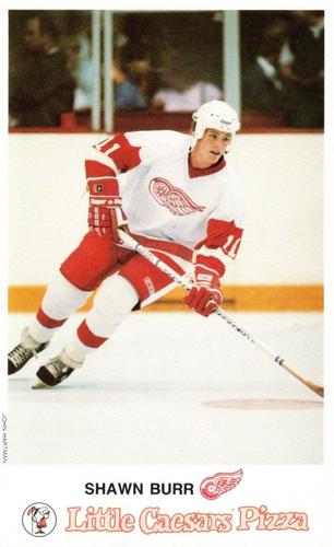 1986-87 Little Caesars Detroit Red Wings #NNO Shawn Burr Front