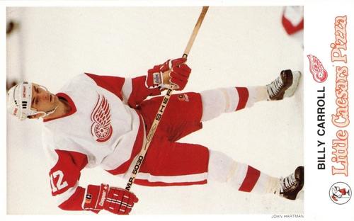 1986-87 Little Caesars Detroit Red Wings #NNO Billy Carroll Front