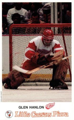 1986-87 Little Caesars Detroit Red Wings #NNO Glen Hanlon Front