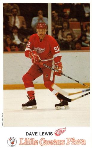 1986-87 Little Caesars Detroit Red Wings #NNO Dave Lewis Front