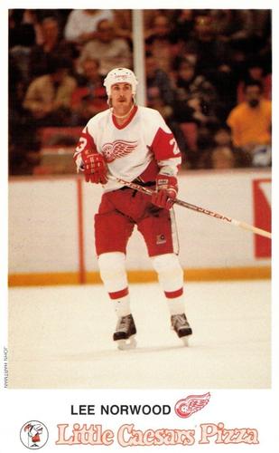 1986-87 Little Caesars Detroit Red Wings #NNO Lee Norwood Front