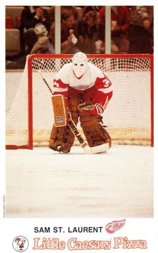 1986-87 Little Caesars Detroit Red Wings #NNO Sam St. Laurent Front