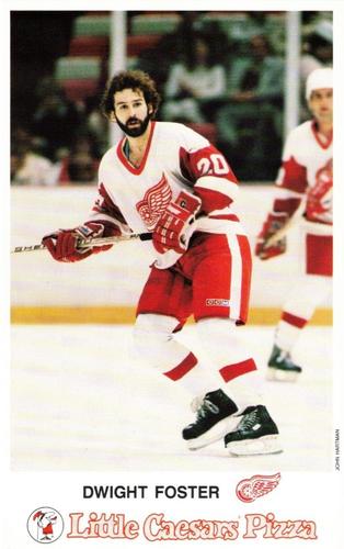 1985-86 Little Caesars Detroit Red Wings #NNO Dwight Foster Front