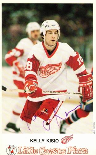 1985-86 Little Caesars Detroit Red Wings #NNO Kelly Kisio Front