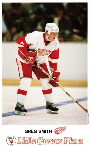 1985-86 Little Caesars Detroit Red Wings #NNO Greg Smith Front