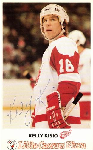 1984-85 Little Caesars Detroit Red Wings #NNO Kelly Kisio Front