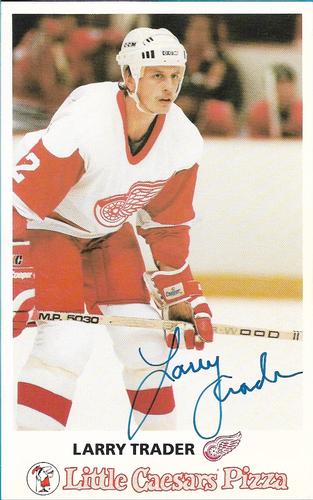 1984-85 Little Caesars Detroit Red Wings #NNO Larry Trader Front