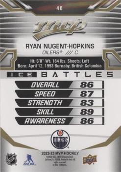 2022-23 Upper Deck MVP - Ice Battles Gold #46 Ryan Nugent-Hopkins Back