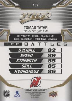 2022-23 Upper Deck MVP - Ice Battles Gold #167 Tomas Tatar Back