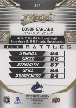 2022-23 Upper Deck MVP - Ice Battles Gold #204 Conor Garland Back