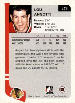 2004-05 In The Game Franchises US West - SportsFest Chicago #173 Lou Angotti Back