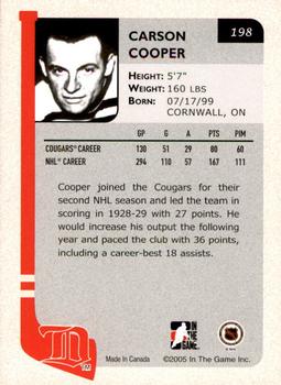 2004-05 In The Game Franchises US West - SportsFest Chicago #198 Carson Cooper Back