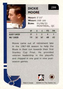 2004-05 In The Game Franchises US West - SportsFest Chicago #286 Dickie Moore Back